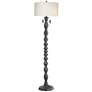 Pacific Coast Lighting 75" High Black Pull Chain Spindle Floor Lamp