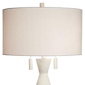 Image4 of Pacific Coast Lighting 75" High White Pull Chain Spindle Floor Lamp more views