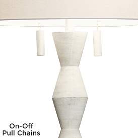Image5 of Pacific Coast Lighting 75" High White Pull Chain Spindle Floor Lamp more views