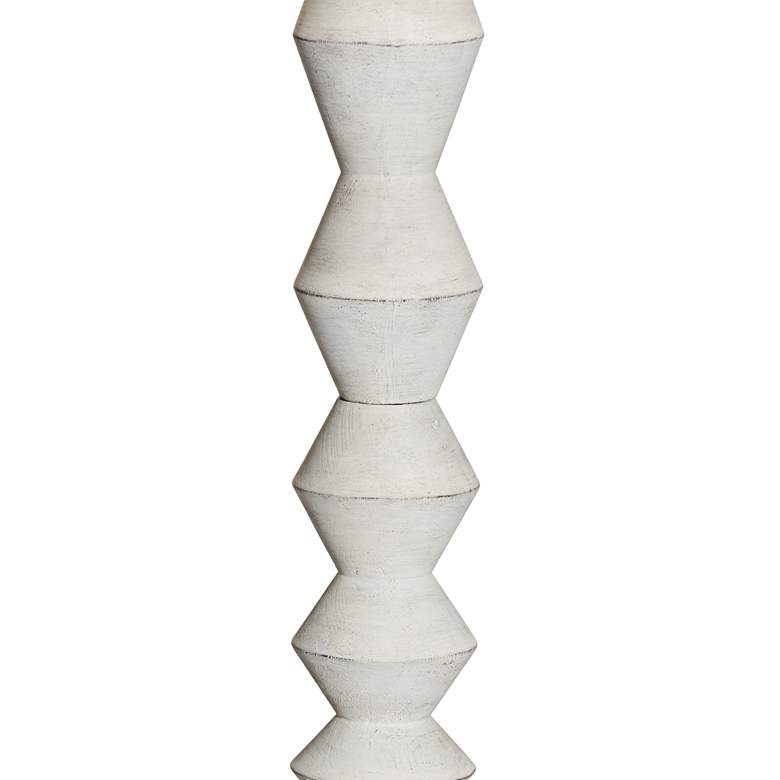 Image 6 Pacific Coast Lighting 75 inch High White Pull Chain Spindle Floor Lamp more views