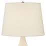 Pacific Coast Lighting Addy Off-White Linen Ceramic Table Lamp