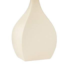 Image4 of Pacific Coast Lighting Addy Off-White Linen Ceramic Table Lamp more views