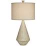 Pacific Coast Lighting Adelis Faux Bleached Wood Modern Table Lamp