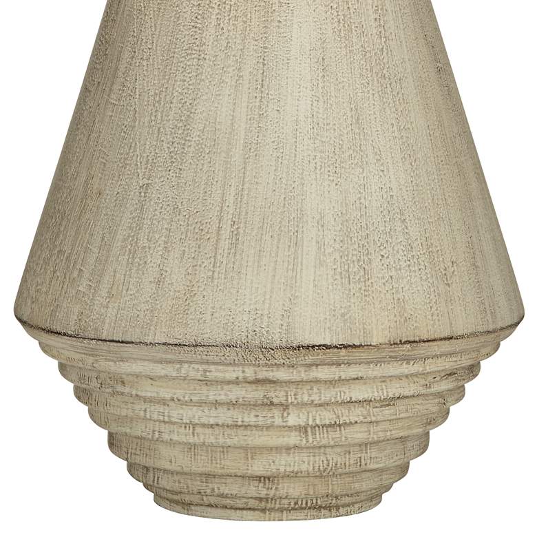 Image 6 Pacific Coast Lighting Adelis Faux Bleached Wood Modern Table Lamp more views