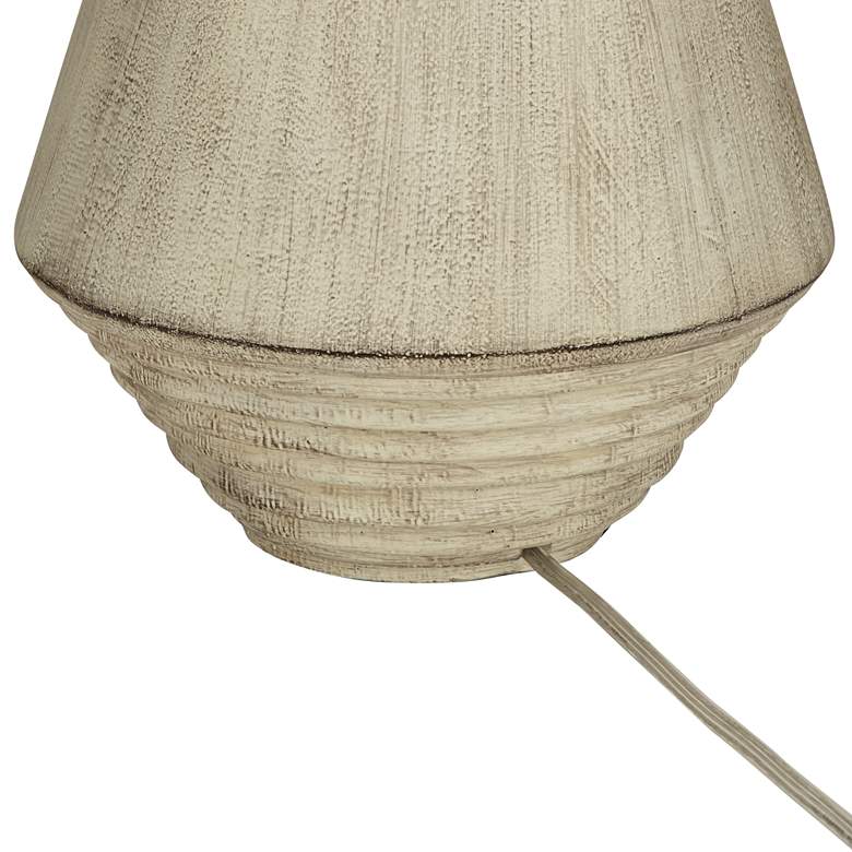 Image 7 Pacific Coast Lighting Adelis Faux Bleached Wood Modern Table Lamp more views
