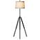 Pacific Coast Lighting Adjustable Height Antique Bronze Tripod Floor Lamp