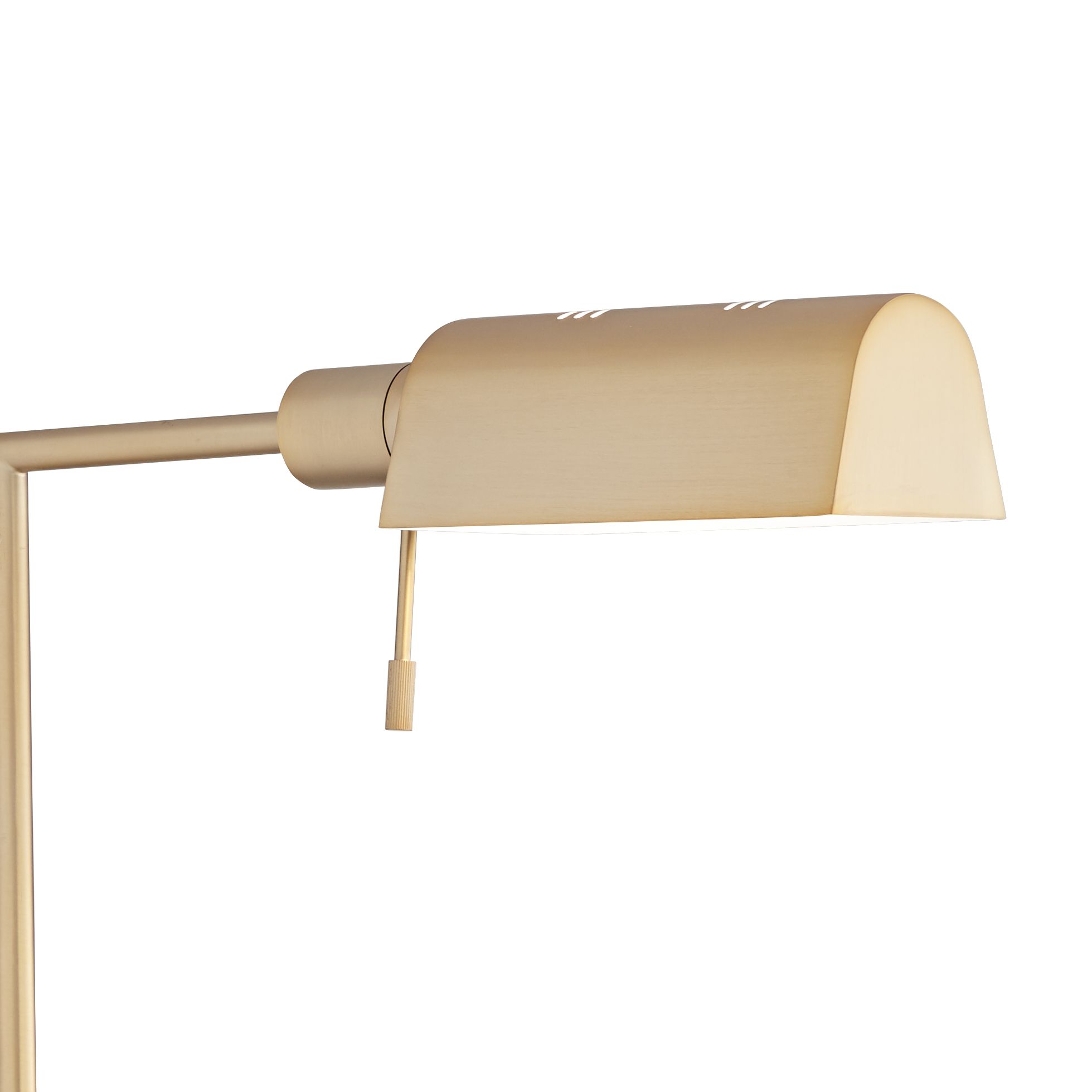 Pacific Coast Lighting Adjustable Height Matte Gold Pharmacy Floor Lamp