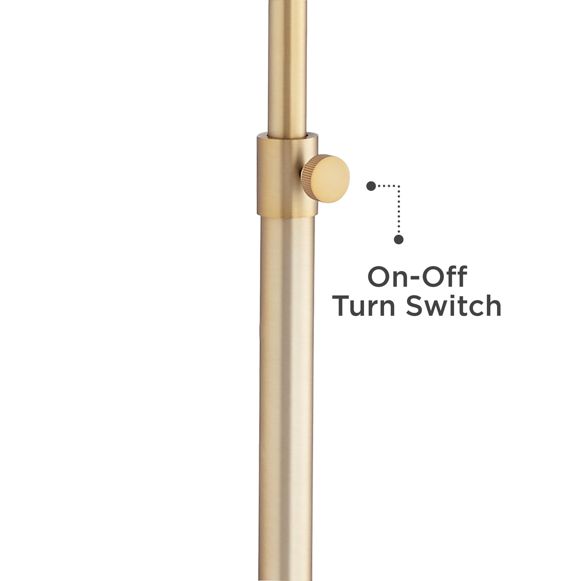 Pacific Coast Lighting Adjustable Height Matte Gold Pharmacy Floor Lamp