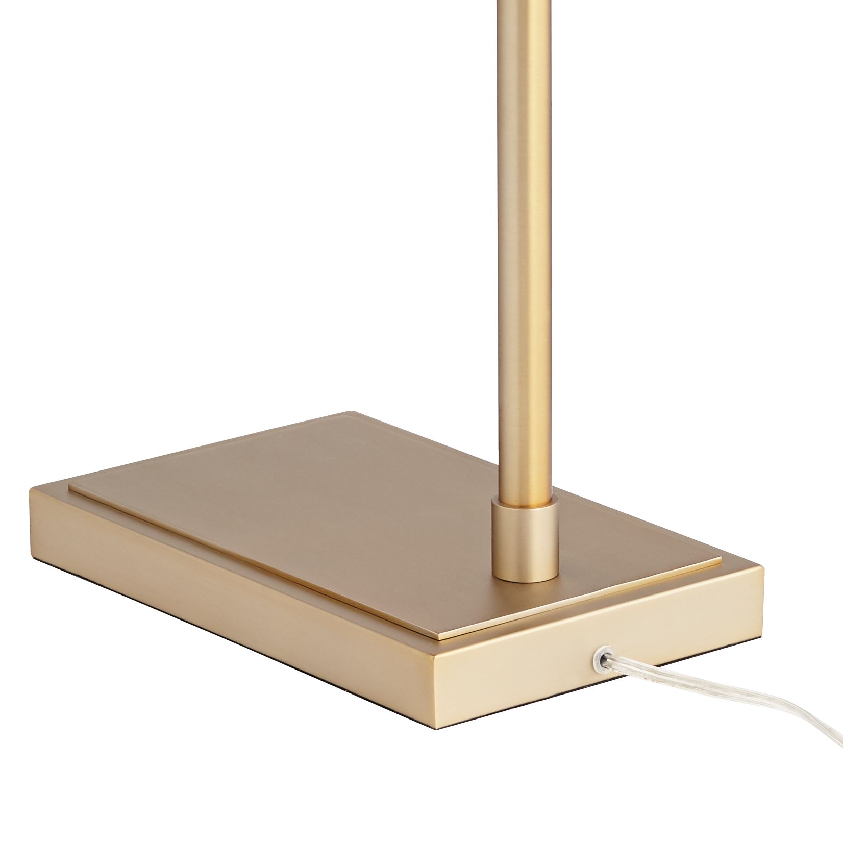 Pacific Coast Lighting Adjustable Height Matte Gold Pharmacy Floor Lamp