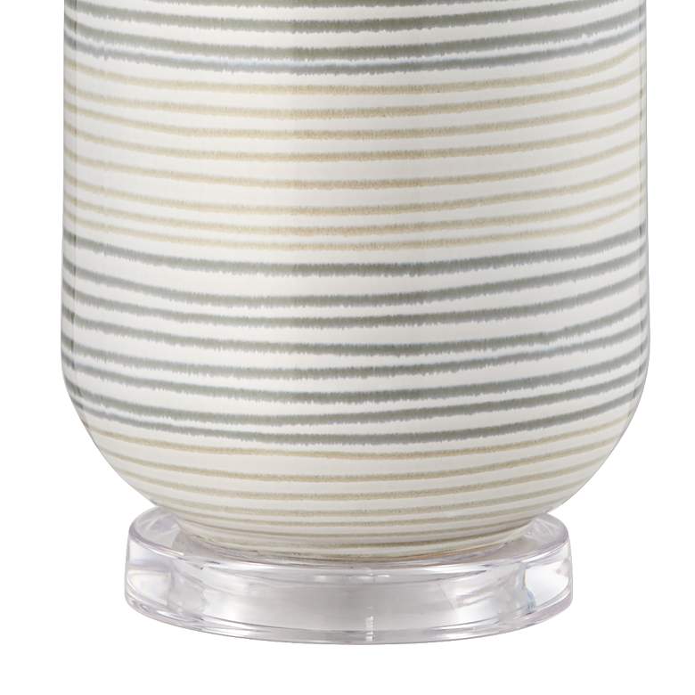 Image 5 Pacific Coast Lighting Adler 28" Striped Ceramic Table Lamp more views