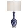 2_Pacific Coast Lighting Ainsley 30" Modern Blue Ceramic Wave Table Lamp