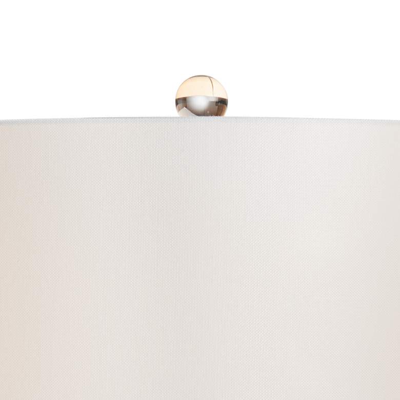 Image 3 Pacific Coast Lighting Ainsley 30" Modern Blue Ceramic Wave Table Lamp more views