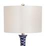 4_Pacific Coast Lighting Ainsley 30" Modern Blue Ceramic Wave Table Lamp more views