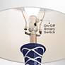 5_Pacific Coast Lighting Ainsley 30" Modern Blue Ceramic Wave Table Lamp more views