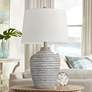 Pacific Coast Lighting Alese 25 1/2" Gray Wash Jug Table Lamp