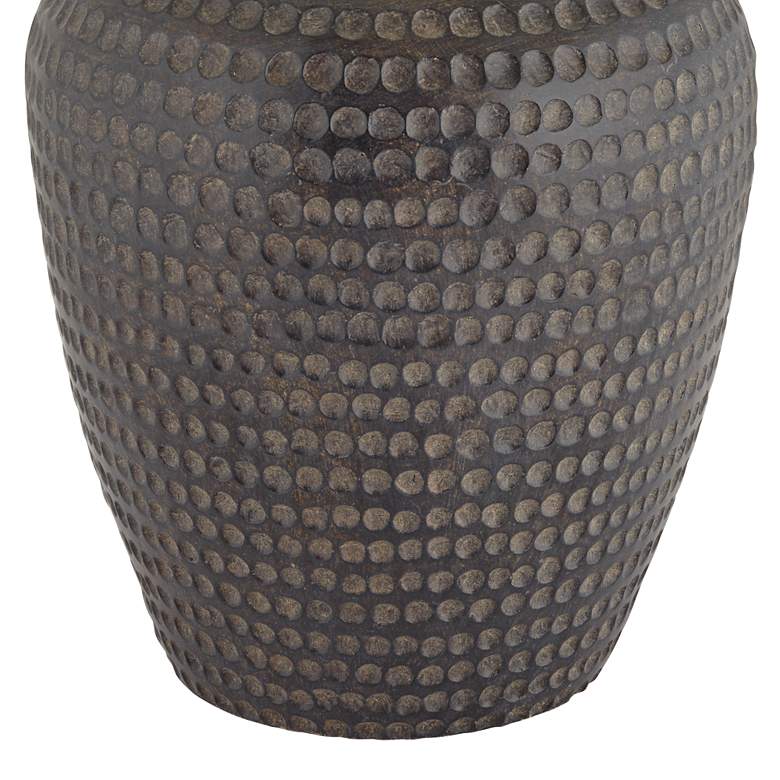 Image 6 Pacific Coast Lighting Alese Earthen Brown Hammered Base Table Lamp more views