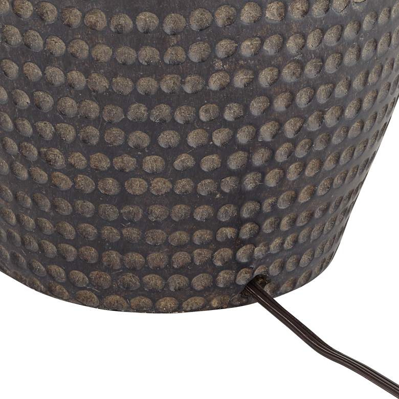 Image 7 Pacific Coast Lighting Alese Earthen Brown Hammered Base Table Lamp more views