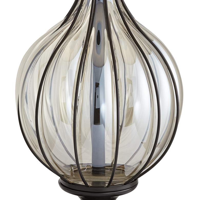 Image 3 Pacific Coast Lighting Alexandra Traditional Clear Glass USB Table Lamp more views