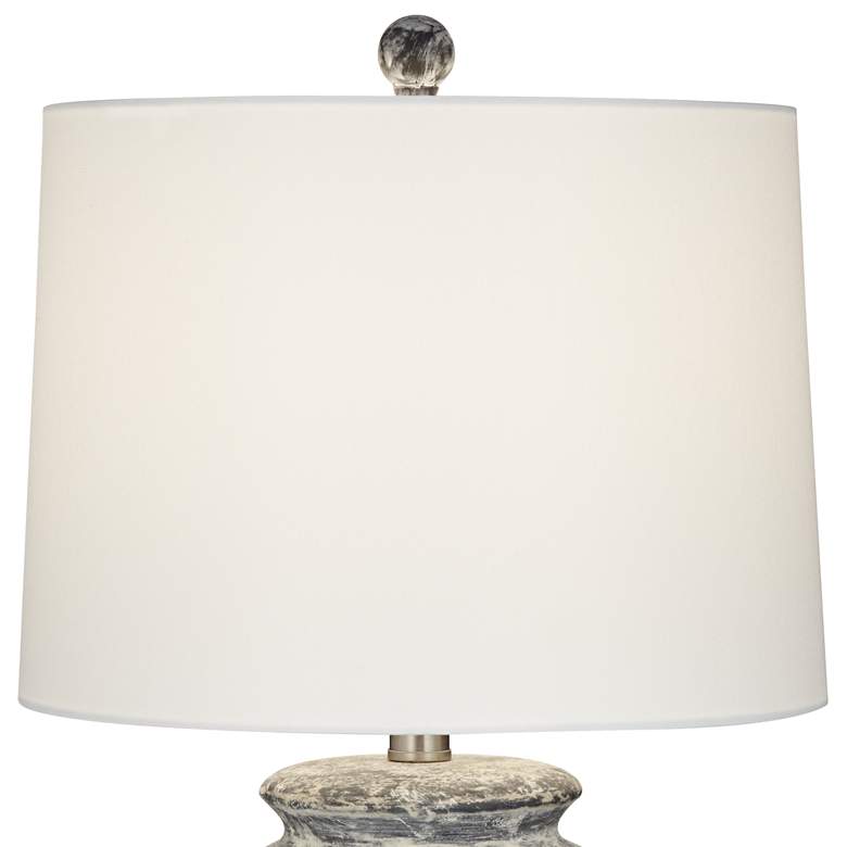 Image 4 Pacific Coast Lighting Anza Faux Stone Wash Rustic Ceramic Table Lamp more views