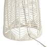 4_Pacific Coast Lighting Aria 29 1/2" Woven White Rope Cage Table Lamp more views
