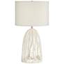 5_Pacific Coast Lighting Aria 29 1/2" Woven White Rope Cage Table Lamp more views
