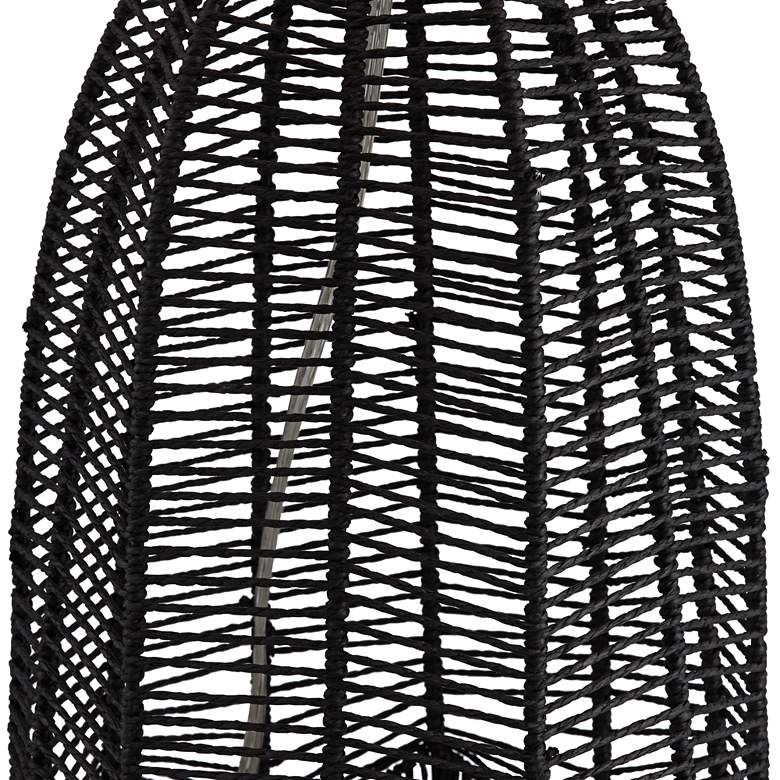 Image 4 Pacific Coast Lighting Aria Open Cage Black Rope Table Lamp more views