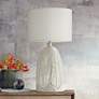 Pacific Coast Lighting Aria Woven White Rope Cage Table Lamp