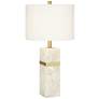 Pacific Coast Lighting Arlanza Faux Alabaster Modern Table Lamp