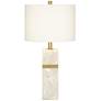 Pacific Coast Lighting Arlanza Faux Alabaster Modern Table Lamp