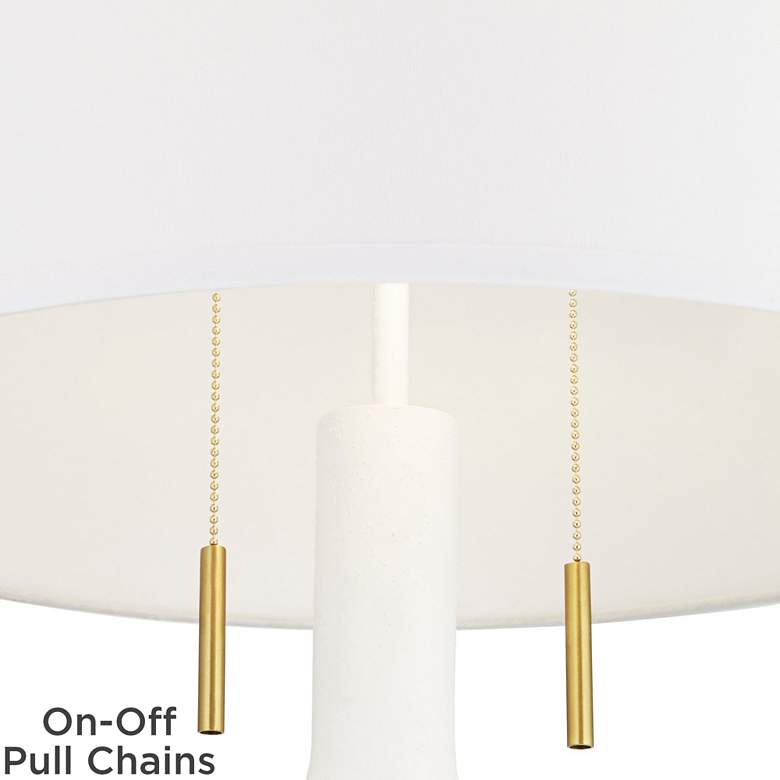 Image 5 Pacific Coast Lighting Athena 66 1/2 inch White and Gold Modern Floor Lamp more views
