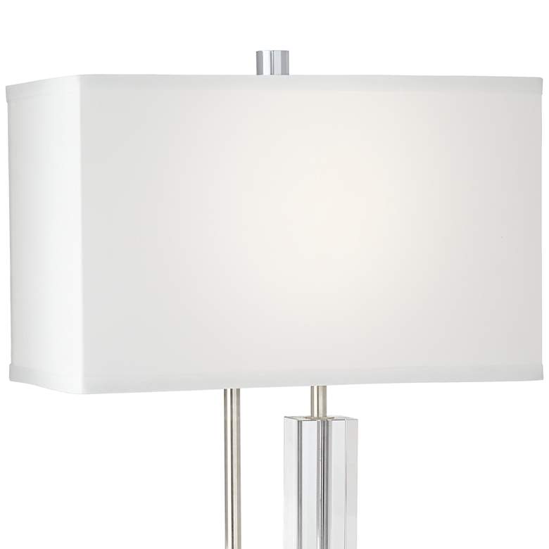 Image 4 Pacific Coast Lighting Aurora Crystal and Polished Nickel Table Lamp more views