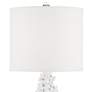 Pacific Coast Lighting Avery White Finish Faux Coral Table Lamps Set of 2