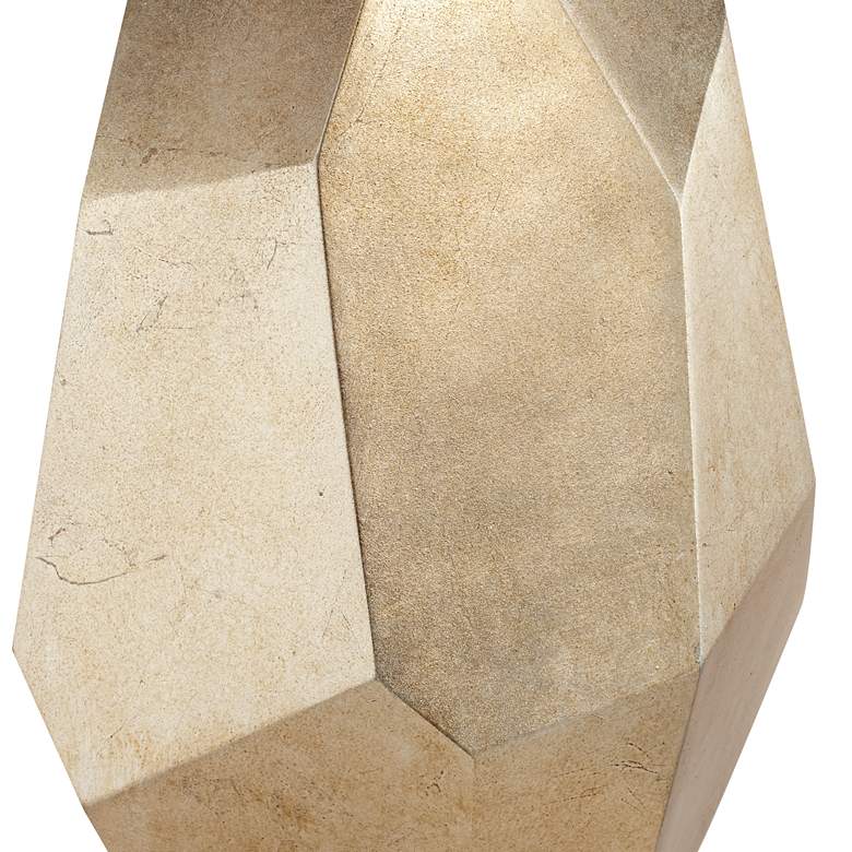 Image 3 Pacific Coast Lighting Avizza Champagne Finish Faceted Modern Table Lamp more views