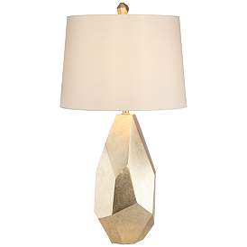 Image4 of Pacific Coast Lighting Avizza Champagne Finish Faceted Modern Table Lamp more views
