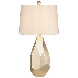 Image5 of Pacific Coast Lighting Avizza Champagne Finish Faceted Modern Table Lamp more views