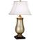 Pacific Coast Lighting Barrett Tarnished Silver Urn Table Lamp with Outlets