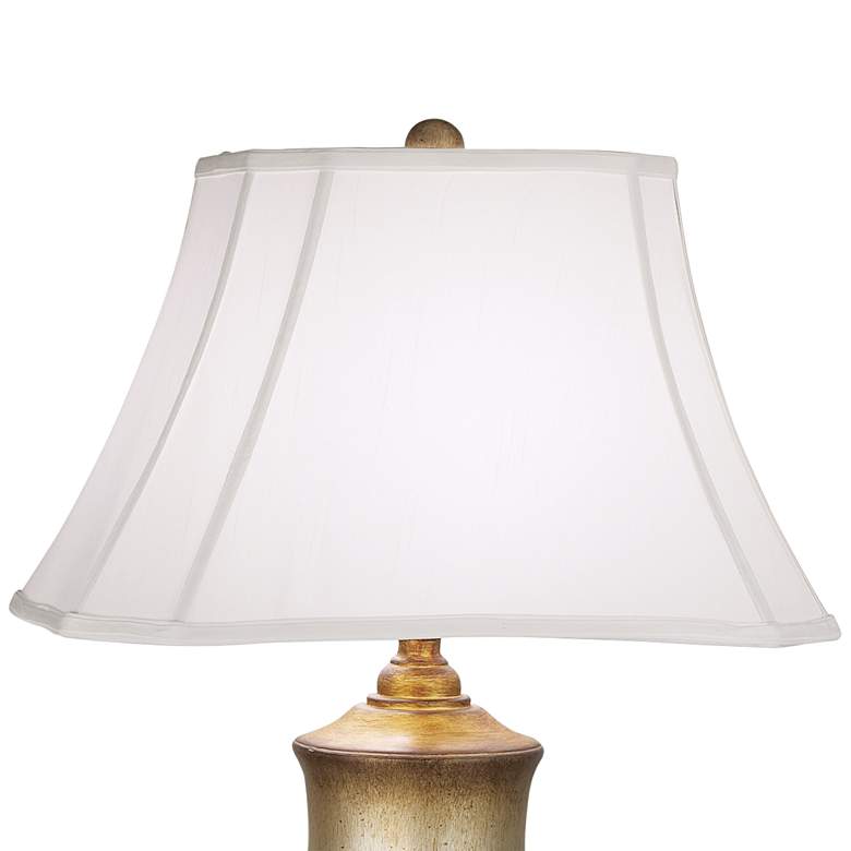 Image 3 Pacific Coast Lighting Barrett Tarnished Silver Urn Table Lamp with Outlets more views