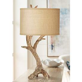 Image1 of Pacific Coast Lighting Beachwood 31" Faux Driftwood Branch Table Lamp