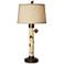 Pacific Coast Lighting Birch Tree Rustic Column Table Lamp with Pull Chain