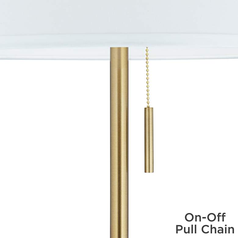 Image 5 Pacific Coast Lighting Black and Gold Modern Tray Table Floor Lamp more views