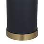 Pacific Coast Lighting Black and Gold Modern Tray Table Floor Lamp