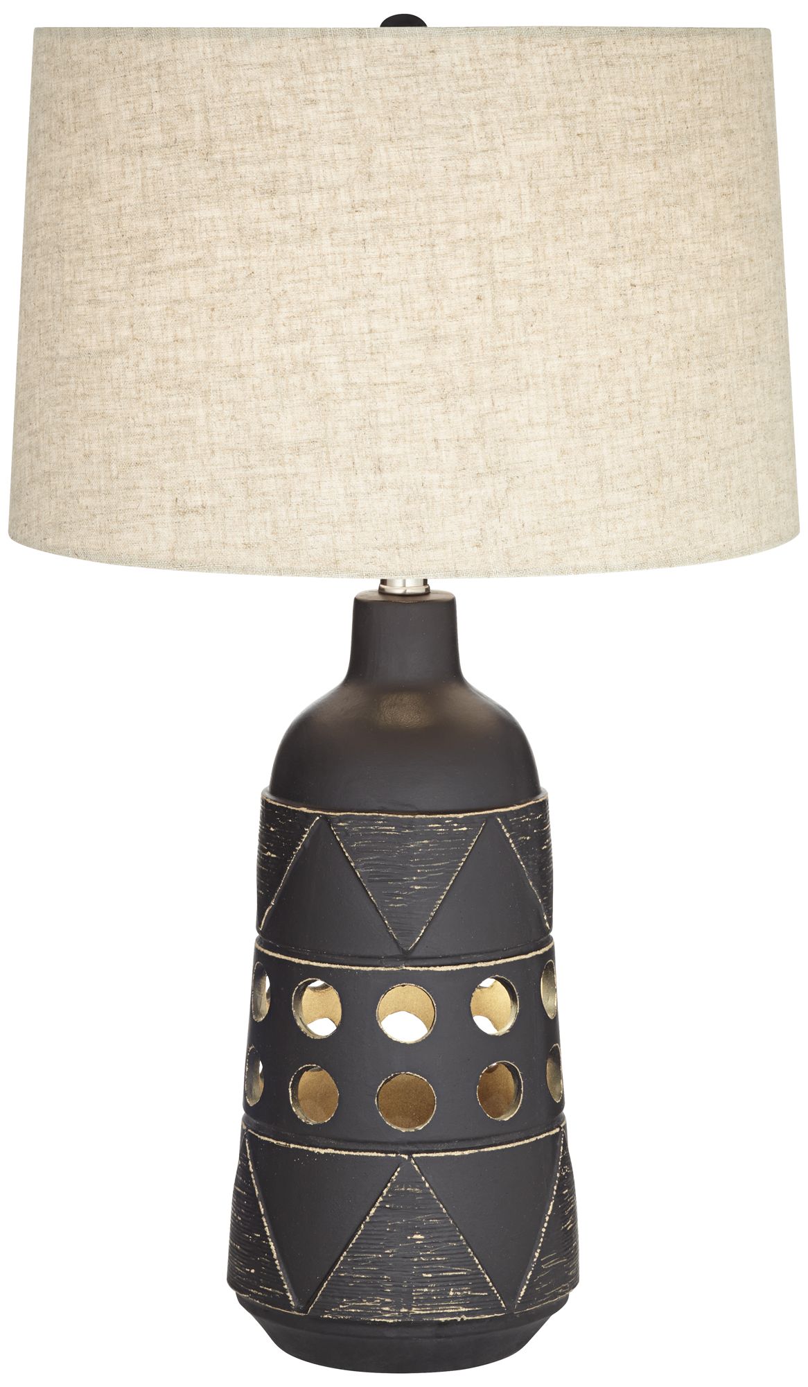 Pacific Coast Lighting Black Modern Ceramic Night Light Table Lamp