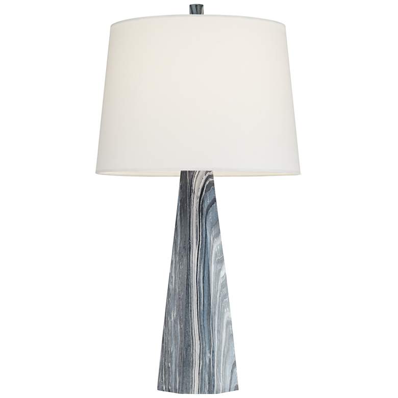 Image 6 Pacific Coast Lighting Bluestone Faux Marble Modern Table Lamps Set of 2 more views