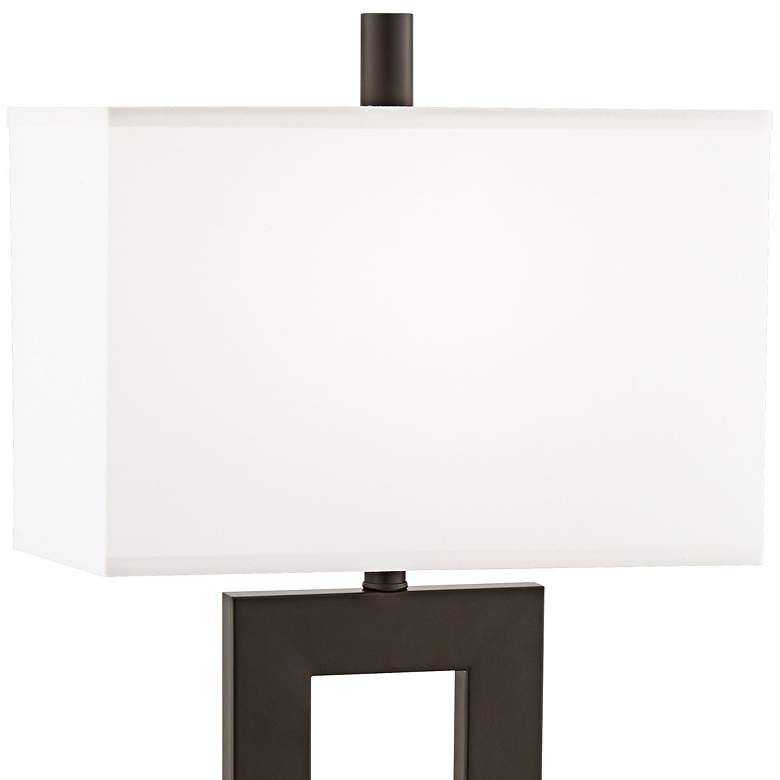 Image 2 Pacific Coast Lighting Bronze Workstation Outlets and USB Ports Table Lamp more views