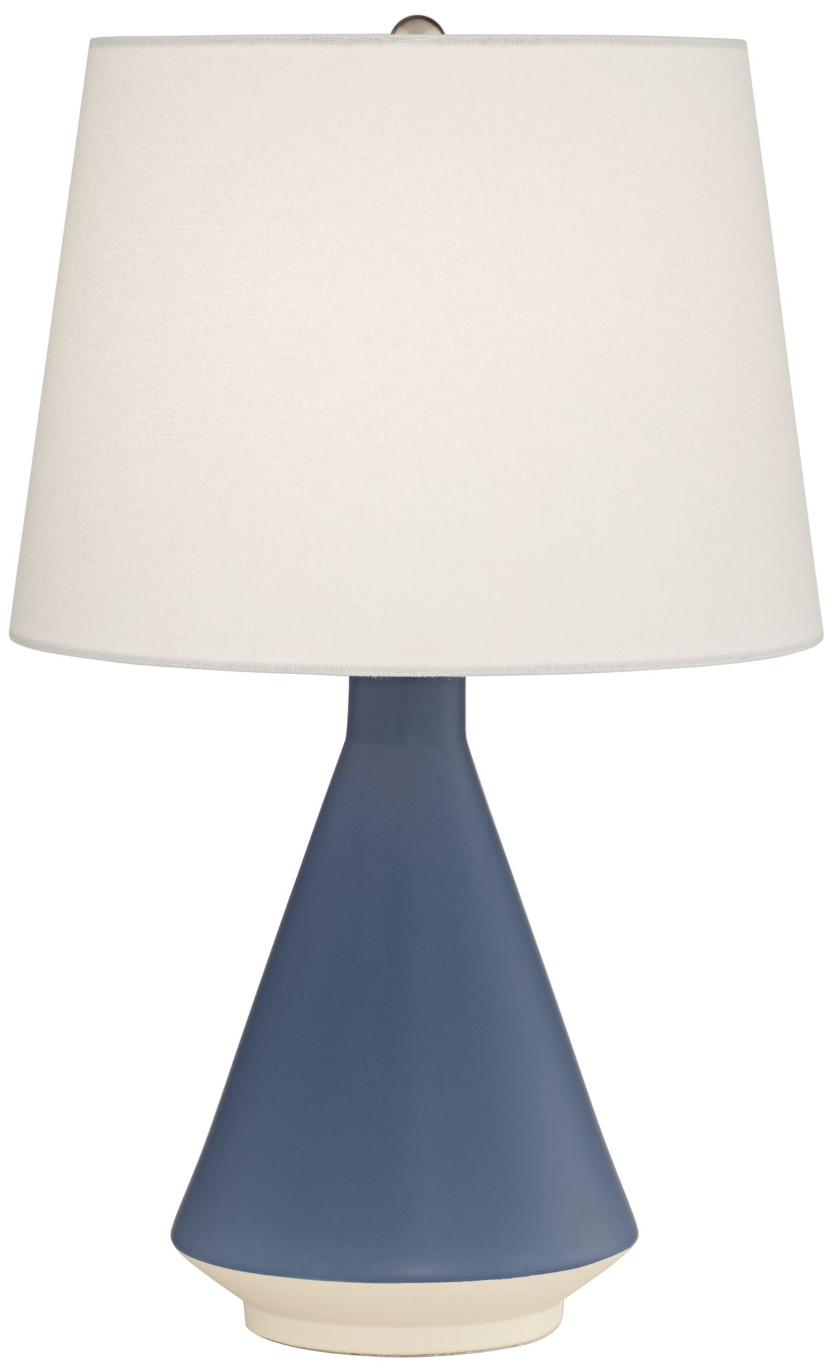 Pacific Coast Lighting Brooks Regatta Blue Modern Ceramic Accent Table Lamp