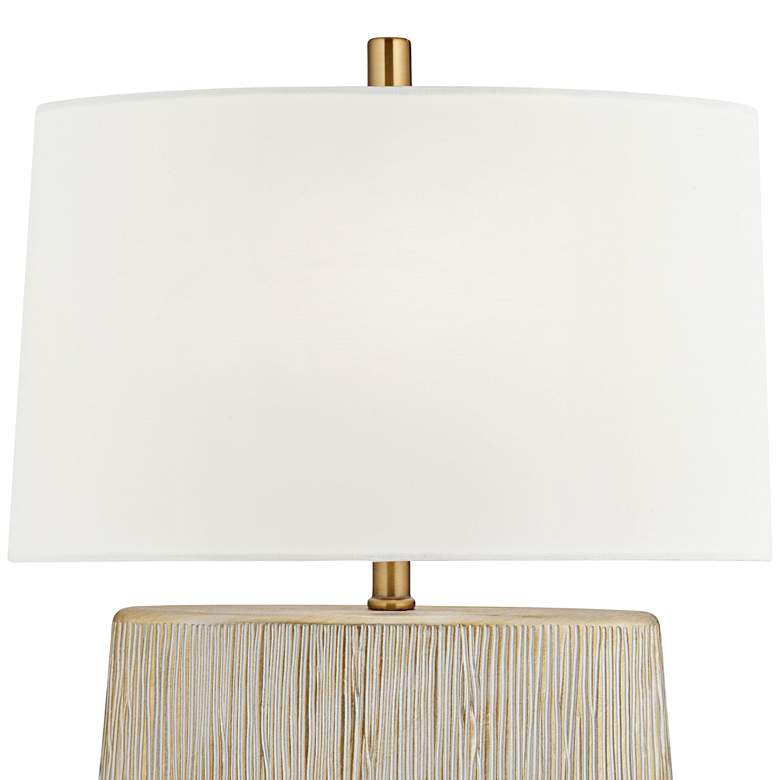 Image 4 Pacific Coast Lighting Capriele 23 1/2 inch Gold Faux Rock Accent Lamp more views