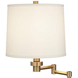 Image4 of Pacific Coast Lighting Carnegie Acrylic and Warm Gold Swing Arm Table Lamp more views