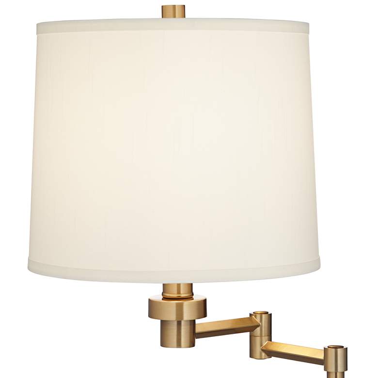 Image 4 Pacific Coast Lighting Carnegie Acrylic and Warm Gold Swing Arm Table Lamp more views
