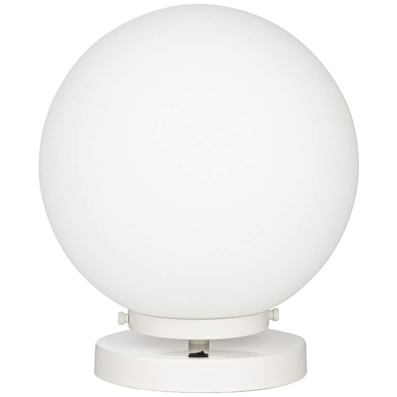 Image 2 Pacific Coast Lighting Casper 11 1/2" High White Globe Accent Lamp