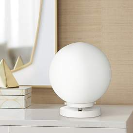 Image1 of Pacific Coast Lighting Casper 11 1/2" High White Globe Accent Lamp